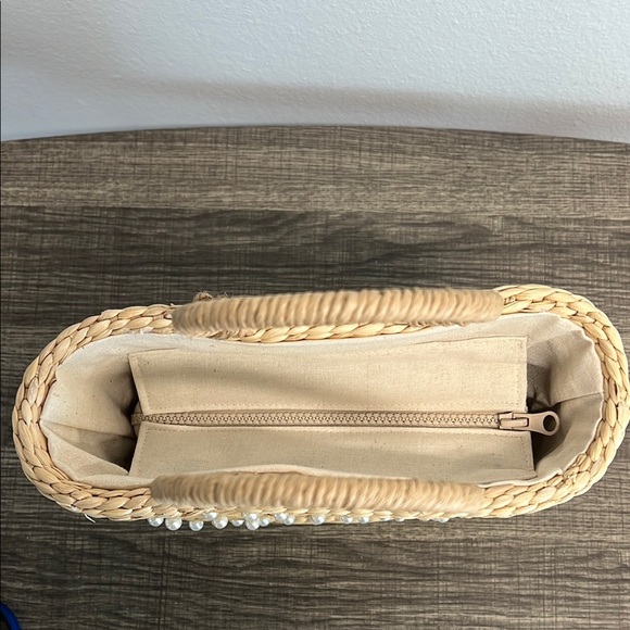 🌾✨ Perfect Beaded Wicket Tote Bag! 👜💖 - Picture 7 of 10